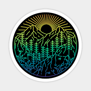 The Forest Mountains Magnet